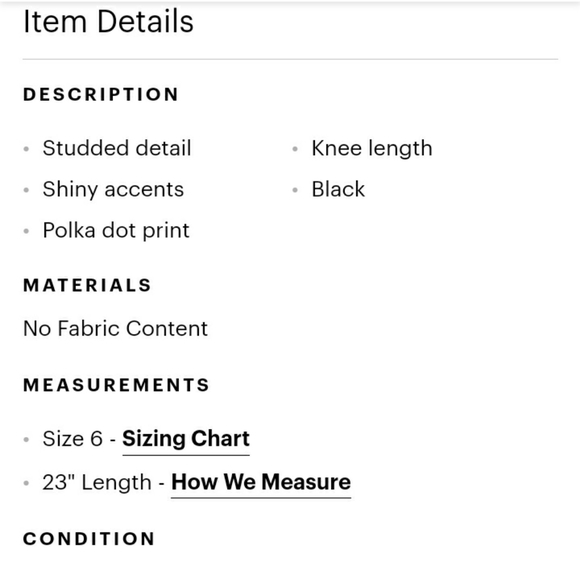 White House Black Market Studded Skirt - Picture 5 of 5